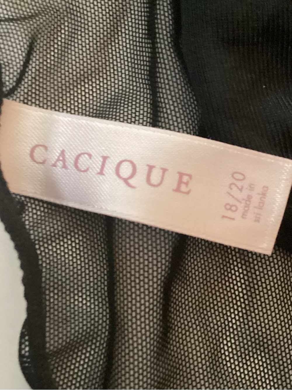 Cacique Black Bra & Panty Set with Light Blue Embroidery - Picture 3 of 3